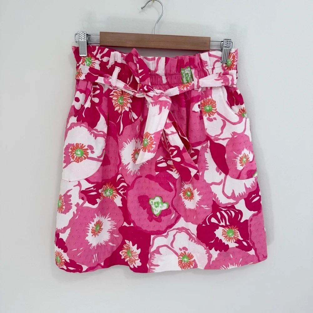 Lilly Pulitzer Poppy Floral Textured Skirt